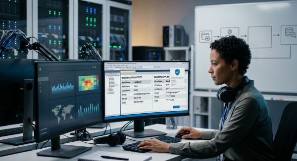 What are the best practices for implementing data masking in a SQL Server database?